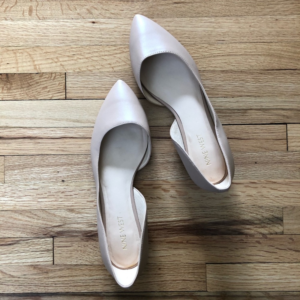 Nine West Flats beige 6.5 NWT